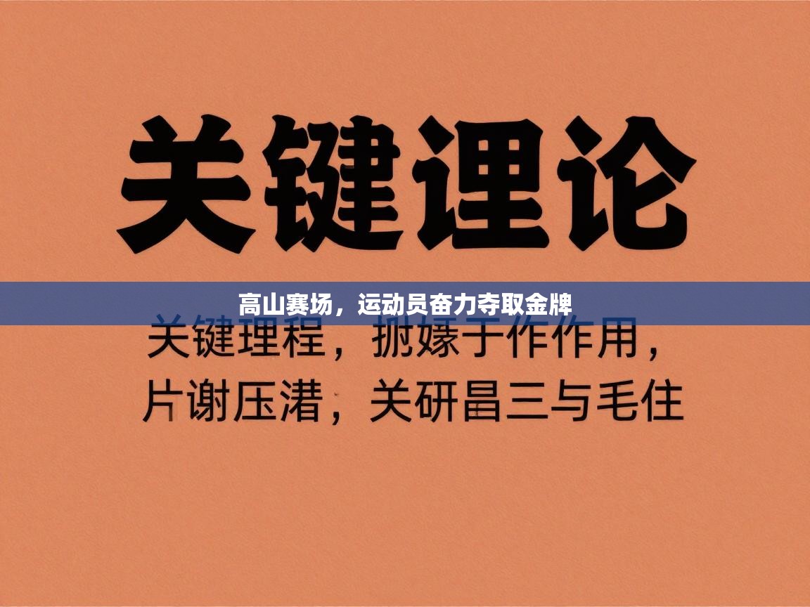 高山赛场，运动员奋力夺取金牌